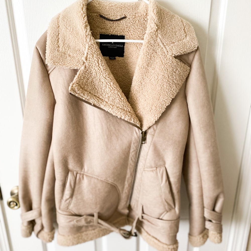 American Eagle Suede Moto Jacket